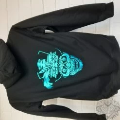Sk8 Or Die Hoodie – Black And Teal Foil – Kids Sizes -Scooters & Skateboards 20211104 123719 scaled 1