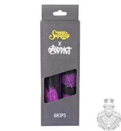 Eagle Grips Eagle X Addict OG Grips Black/Purple 180 MM