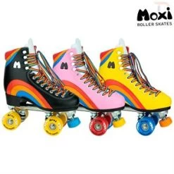 Moxi Rainbow Skates – Bubble Gum Pink -Scooters & Skateboards Moxi Rainbow Group Angled MOX515251010 300x300