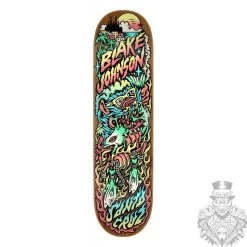 Santa Cruz Powerply Deck Johnson Beach Wolf Two Multi 8.375 IN