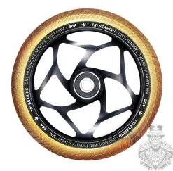 120MM X 30MM TRI BEARING WHEEL BLACK/GOLD
