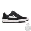 Lakai Brighton Kids Black White Suede -Scooters & Skateboards large Lakai Brighton Kids Black White Suede Side